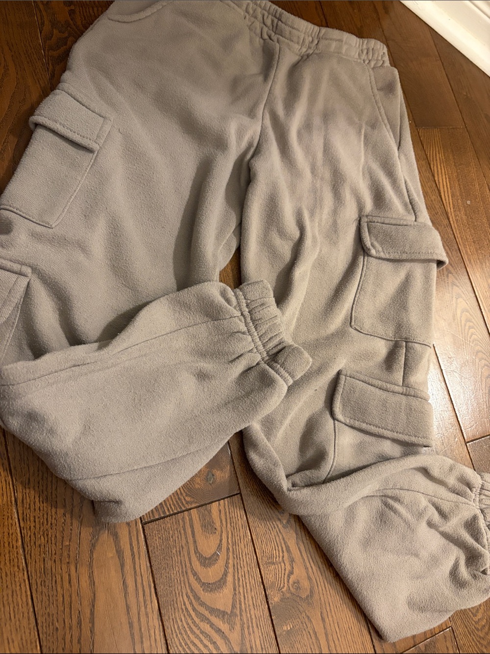 🔥 5/$25 - Girl’s Jogging Cargo Pants - Light Beige